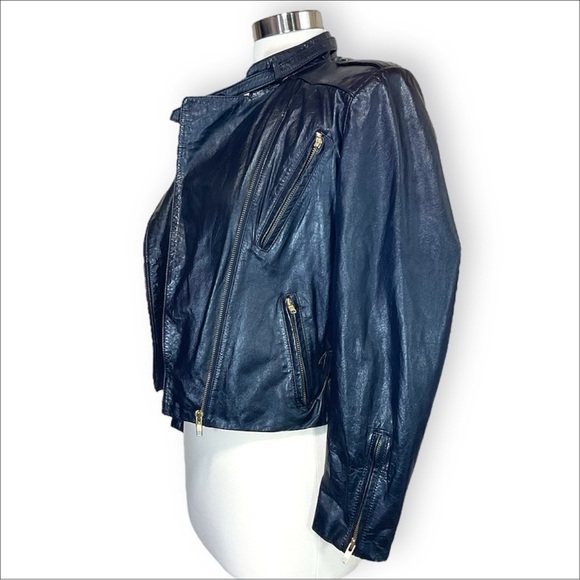 Vintage Wilson Leather 1980’s Motorcross Racing Leather Jacket - Picture 6 of 13